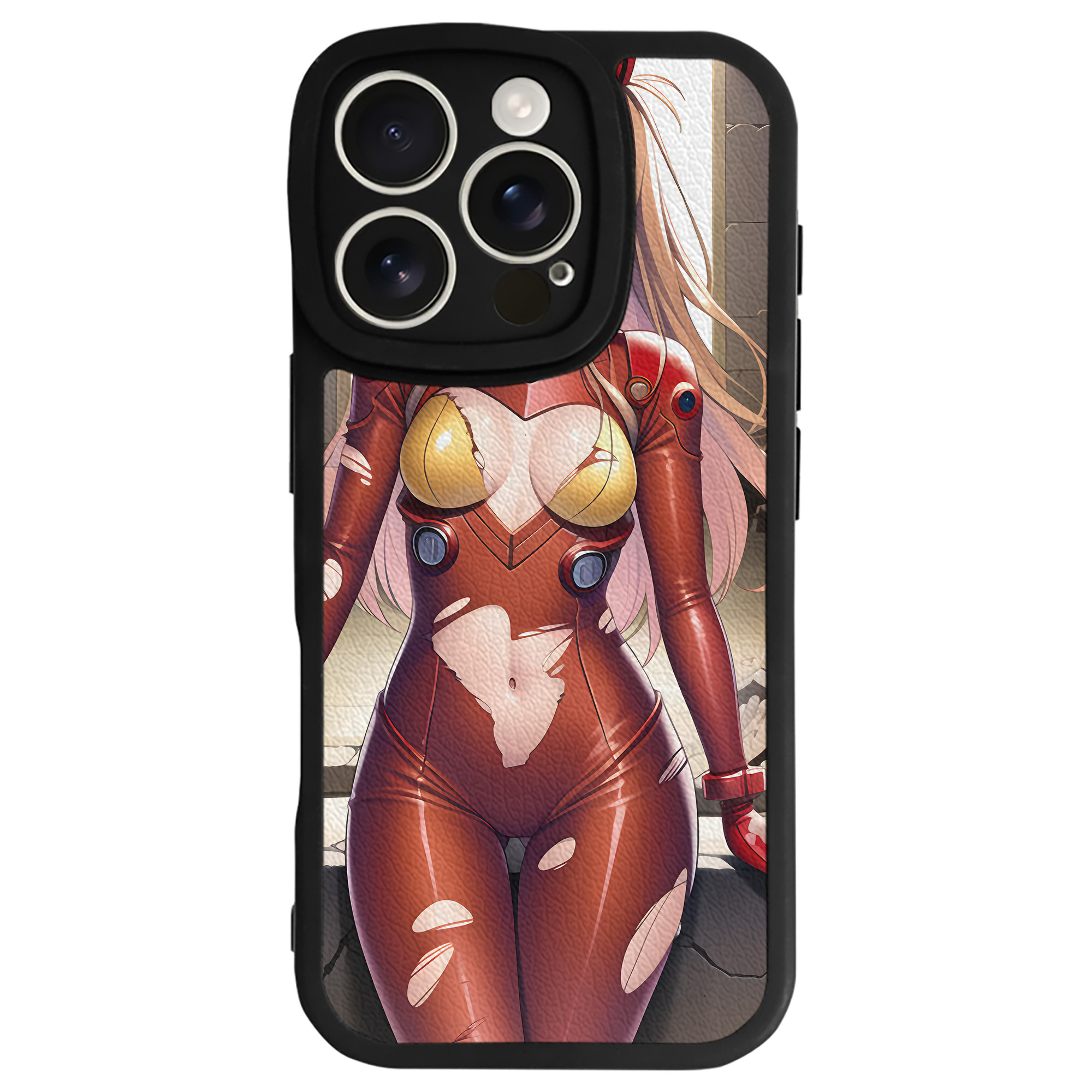 （画像用） EVA 新世紀エヴァンゲリオン 【iPhone 16シリーズ対応】シリコンスマホケース（レザー調） 材質：シリコン